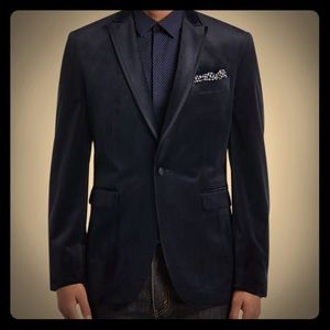 Elgara KO Velvet Dinner Jacket Suit Coat 44L